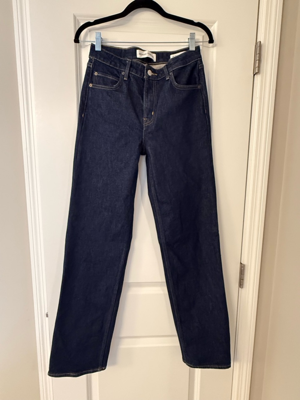 Denim Forum Dark Indigo Straight Jeans